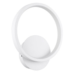 TED 61071 Μοντέρνο Φωτιστικό Τοίχου - Απλίκα LED 9W 1080lm 300° AC 220-240V IP20 Ρυθμιζόμενο Λευκό CCT με On/Off 2700K/4500K/6000K - Lumileds SMD Chip - Λευκό Ματ - Μ20 x Π5.5 x Υ23cm - 3 Χρόνια Εγγύηση