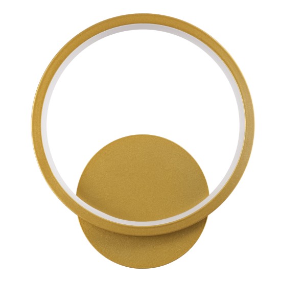 TED 61072 Μοντέρνο Φωτιστικό Τοίχου - Απλίκα LED 9W 1080lm 300° AC 220-240V IP20 Ρυθμιζόμενο Λευκό CCT με On/Off 2700K/4500K/6000K - Lumileds SMD Chip - Χρυσό Βούρτσας - Μ20 x Π5.5 x Υ23cm - 3 Χρόνια Εγγύηση