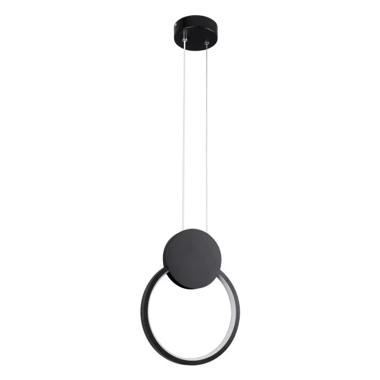 CYCLOS 61073 Κρεμαστό Φωτιστικό Οροφής Design LED CCT 9W 1080lm 300° AC 220-240V - Εναλλαγή Φωτισμού μέσω Διακόπτη On/Off All In One Ψυχρό 6000k+Φυσικό 4500k+Θερμό 2700k Μ21 x Π2.3 x Υ26.5cm - Μαύρο CYCLOS 61073 Μοντέρνο Κρεμαστό Φωτιστικό Οροφής LED 9W 1080lm 300° AC 220-240V IP20 Ρυθμιζόμενο Λευκό CCT με On/Off 2700K/4500K/6000K - Lumileds SMD Chip - Μαύρο Ματ - Μ21 x Π2.3 x Υ26.5cm - 3 Χρόνια Εγγύηση