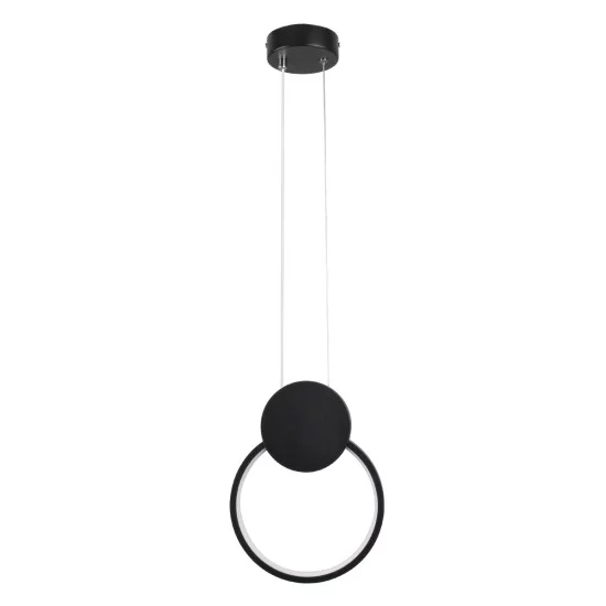 CYCLOS 61073 Κρεμαστό Φωτιστικό Οροφής Design LED CCT 9W 1080lm 300° AC 220-240V - Εναλλαγή Φωτισμού μέσω Διακόπτη On/Off All In One Ψυχρό 6000k+Φυσικό 4500k+Θερμό 2700k Μ21 x Π2.3 x Υ26.5cm - Μαύρο CYCLOS 61073 Μοντέρνο Κρεμαστό Φωτιστικό Οροφής LED 9W 1080lm 300° AC 220-240V IP20 Ρυθμιζόμενο Λευκό CCT με On/Off 2700K/4500K/6000K - Lumileds SMD Chip - Μαύρο Ματ - Μ21 x Π2.3 x Υ26.5cm - 3 Χρόνια Εγγύηση