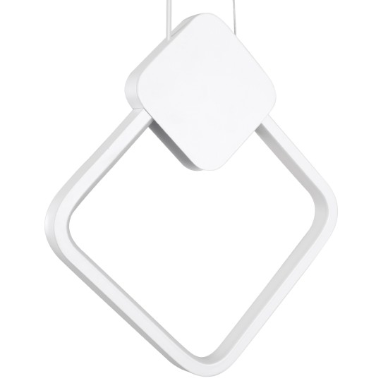 MARY 61083 Κρεμαστό Φωτιστικό Οροφής Design LED CCT 12W 1440lm 300° AC 220-240V - Εναλλαγή Φωτισμού μέσω Διακόπτη On/Off All In One Ψυχρό 6000k+Φυσικό 4500k+Θερμό 2700k Μ20 x Π2.3 x Υ28.5cm - Λευκό MARY 61083 Κρεμαστό Φωτιστικό Οροφής Design LED CCT 12W 1440lm 300° AC 220-240V - Εναλλαγή Φωτισμού μέσω Διακόπτη On/Off All In One Ψυχρό 6000k+Φυσικό 4500k+Θερμό 2700k Μ20 x Π2.3 x Υ28.5cm - Λευκό