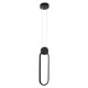 ILDI 61088 Κρεμαστό Φωτιστικό Οροφής Design LED CCT 12W 1440lm 300° AC 220-240V - Εναλλαγή Φωτισμού μέσω Διακόπτη On/Off All In One Ψυχρό 6000k+Φυσικό 4500k+Θερμό 2700k Μ10 x Π2.3 x Υ38cm - Μαύρο