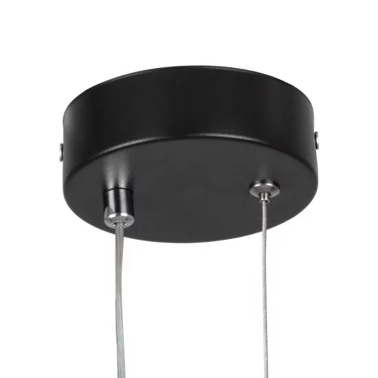 ILDI 61088 Μοντέρνο Κρεμαστό Φωτιστικό Οροφής LED 12W 1440lm 300° AC 220-240V IP20 Ρυθμιζόμενο Λευκό CCT με On/Off 2700K/4500K/6000K - Lumileds SMD Chip - Μαύρο Ματ- Μ10 x Π2.3 x Υ38cm - 3 Χρόνια Εγγύηση