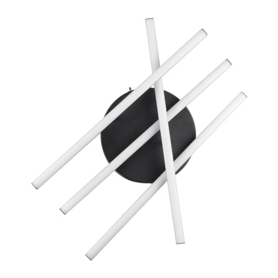 DRACO 61095 Μοντέρνο Φωτιστικό Οροφής LED 60W 7380lm 120° AC 220-240V IP20 Ρυθμιζόμενο Λευκό CCT με Χειριστήριο από 2700K έως 6000K Dimmable - Lumileds SMD Chip - Μαύρο Ματ - Μ60 x Π60 x Υ11cm - 3 Χρόνια Εγγύηση