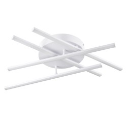 DRACO 61096 Μοντέρνο Φωτιστικό Οροφής LED 60W 7380lm 120° AC 220-240V IP20 Ρυθμιζόμενο Λευκό CCT με Χειριστήριο από 2700K έως 6000K Dimmable - Lumileds SMD Chip - Λευκό Ματ - Μ60 x Π60 x Υ11cm - 3 Χρόνια Εγγύηση