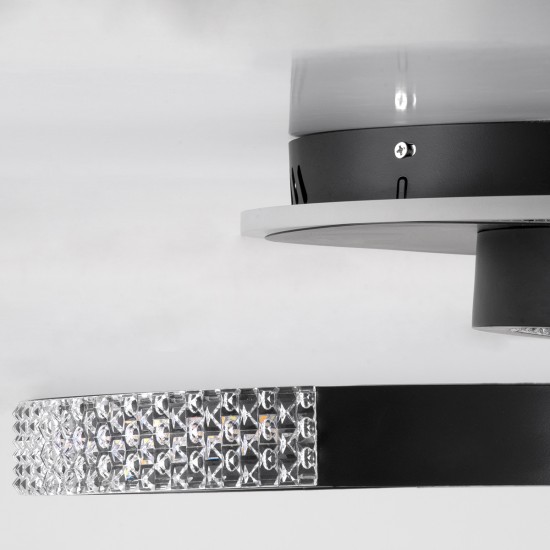 DIAMOND 61111 Φωτιστικό Οροφής Δαχτυλίδι-Κύκλος LED CCT 67W 8078lm 360° AC 220-240V - Εναλλαγή Φωτισμού μέσω Τηλεχειριστηρίου All In One Ψυχρό 6000k+Φυσικό 4500k+Θερμό 2700k Dimmable Φ30+40cm+BackLight - Μαύρο - 3 Years Warranty DIAMOND 61111 Φωτιστικό Οροφής Δαχτυλίδι-Κύκλος LED CCT 67W 8078lm 360° AC 220-240V - Εναλλαγή Φωτισμού μέσω Τηλεχειριστηρίου All In One Ψυχρό 6000k+Φυσικό 4500k+Θερμό 2700k Dimmable Φ30+40cm+BackLight - Μαύρο - 3 Years Warranty