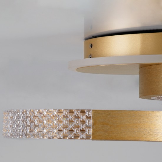 DIAMOND 61113 Φωτιστικό Οροφής Δαχτυλίδι-Κύκλος LED CCT 67W 8078lm 360° AC 220-240V - Εναλλαγή Φωτισμού μέσω Τηλεχειριστηρίου All In One Ψυχρό 6000k+Φυσικό 4500k+Θερμό 2700k Dimmable Φ30+40cm+BackLight - Χρυσό Βούρτσας - 3 Years Warranty DIAMOND 61113 Φωτιστικό Οροφής Δαχτυλίδι-Κύκλος LED CCT 67W 8078lm 360° AC 220-240V - Εναλλαγή Φωτισμού μέσω Τηλεχειριστηρίου All In One Ψυχρό 6000k+Φυσικό 4500k+Θερμό 2700k Dimmable Φ30+40cm+BackLight - Χρυσό Βούρτσας - 3 Years Warranty