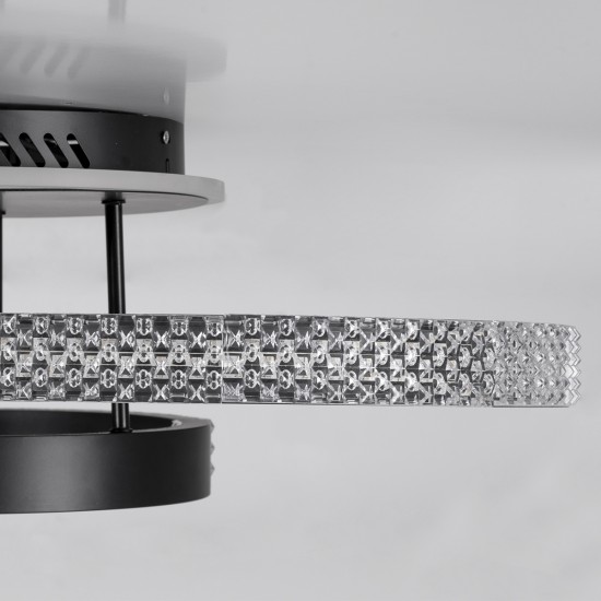 DIAMOND 61114 Φωτιστικό Οροφής Δαχτυλίδι-Κύκλος LED CCT 100W 12123lm 360° AC 220-240V - Εναλλαγή Φωτισμού μέσω Τηλεχειριστηρίου All In One Ψυχρό 6000k+Φυσικό 4500k+Θερμό 2700k Dimmable Φ30+40+50cm+BackLight - Μαύρο - 3 Years Warranty DIAMOND 61114 Φωτιστικό Οροφής Δαχτυλίδι-Κύκλος LED CCT 100W 12123lm 360° AC 220-240V - Εναλλαγή Φωτισμού μέσω Τηλεχειριστηρίου All In One Ψυχρό 6000k+Φυσικό 4500k+Θερμό 2700k Dimmable Φ30+40+50cm+BackLight - Μαύρο - 3 Years Warranty