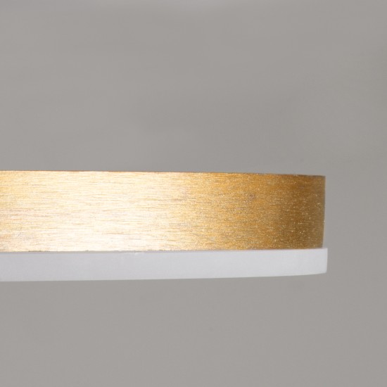 VENOM 61119 Φωτιστικό Οροφής Δαχτυλίδι-Κύκλος LED CCT 45W 5445lm 360° AC 220-240V - Εναλλαγή Φωτισμού μέσω Τηλεχειριστηρίου All In One Ψυχρό 6000k+Φυσικό 4500k+Θερμό 2700k Dimmable Φ40cm+BackLight - Χρυσό Βούρτσας - 3 Years Warranty VENOM 61119 Φωτιστικό Οροφής Δαχτυλίδι-Κύκλος LED CCT 45W 5445lm 360° AC 220-240V - Εναλλαγή Φωτισμού μέσω Τηλεχειριστηρίου All In One Ψυχρό 6000k+Φυσικό 4500k+Θερμό 2700k Dimmable Φ40cm+BackLight - Χρυσό Βούρτσας - 3 Years Warranty