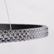 DIAMOND 61126 Κρεμαστό Φωτιστικό Δαχτυλίδι-Κύκλος LED CCT 20W 2356lm 360° AC 220-240V - Εναλλαγή Φωτισμού μέσω Τηλεχειριστηρίου All In One Ψυχρό 6000k+Φυσικό 4500k+Θερμό 2700k Dimmable Φ25cm - Μαύρο - 3 Years Warranty