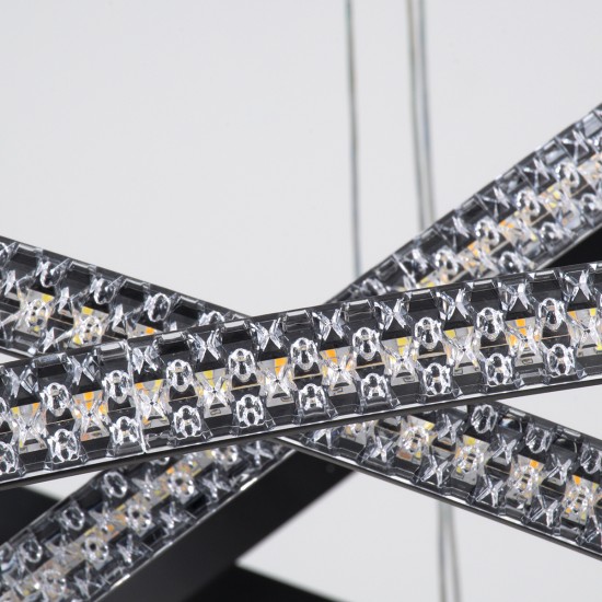 DIAMOND TRIO 61140 Κρεμαστό Φωτιστικό Δαχτυλίδι-Κύκλος LED CCT 150W 18379lm 360° AC 220-240V - Εναλλαγή Φωτισμού μέσω Τηλεχειριστηρίου All In One Ψυχρό 6000k+Φυσικό 4500k+Θερμό 2700k Dimmable Φ60+80+100cm - Μαύρο - 3 Years Warranty DIAMOND TRIO 61140 Κρεμαστό Φωτιστικό Δαχτυλίδι-Κύκλος LED CCT 150W 18379lm 360° AC 220-240V - Εναλλαγή Φωτισμού μέσω Τηλεχειριστηρίου All In One Ψυχρό 6000k+Φυσικό 4500k+Θερμό 2700k Dimmable Φ60+80+100cm - Μαύρο - 3 Years Warranty