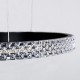 DIAMOND TRIO 61144 Μοντέρνο Κρεμαστό Φωτιστικό Οροφής LED 120W 14723lm 360° AC 220-240V IP20 Ρυθμιζόμενο Λευκό CCT με Χειριστήριο από 2700K έως 6000K Dimmable - Lumileds SMD Chip - Μαυρό Ματ - Μ150 x Π150 x Υ60cm - 3 Χρόνια Εγγύηση