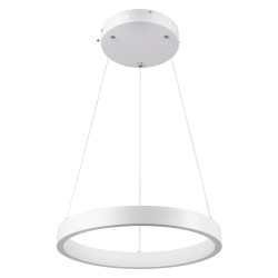 NEMESIS 61156 Μοντέρνο Κρεμαστό Φωτιστικό Οροφής LED 30W 3513lm 360° AC 220-240V IP20 Ρυθμιζόμενο Λευκό CCT με Χειριστήριο από 2700K έως 6000K Dimmable - Lumileds SMD Chip - Λευκό Ματ - Μ40 x Π40 x Υ4cm - 3 Χρόνια Εγγύηση