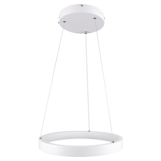 NEMESIS 61156 Μοντέρνο Κρεμαστό Φωτιστικό Οροφής LED 30W 3513lm 360° AC 220-240V IP20 Ρυθμιζόμενο Λευκό CCT με Χειριστήριο από 2700K έως 6000K Dimmable - Lumileds SMD Chip - Λευκό Ματ - Μ40 x Π40 x Υ4cm - 3 Χρόνια Εγγύηση