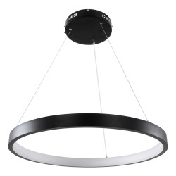 NEMESIS 61158 Μοντέρνο Κρεμαστό Φωτιστικό Οροφής LED 45W 5230lm 360° AC 220-240V IP20 Ρυθμιζόμενο Λευκό CCT με Χειριστήριο από 2700K έως 6000K Dimmable - Lumileds SMD Chip - Μαύρο Ματ - Μ60 x Π60 x Υ4cm - 3 Χρόνια Εγγύηση