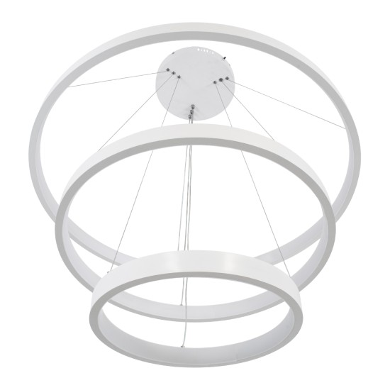NEMESIS TRIO 61171-DECO Κρεμαστό Φωτιστικό Δαχτυλίδι-Κύκλος LED CCT 120W 14723lm 360° AC 220-240V - Εναλλαγή Φωτισμού μέσω Τηλεχειριστηρίου All In One Ψυχρό 6000k+Φυσικό 4500k+Θερμό 2700k Dimmable Φ40+60+80cm - Λευκό - 3 Years Warranty NEMESIS TRIO 61171-DECO Κρεμαστό Φωτιστικό Δαχτυλίδι-Κύκλος LED CCT 120W 14723lm 360° AC 220-240V - Εναλλαγή Φωτισμού μέσω Τηλεχειριστηρίου All In One Ψυχρό 6000k+Φυσικό 4500k+Θερμό 2700k Dimmable Φ40+60+80cm - Λευκό - 3 Years Warranty