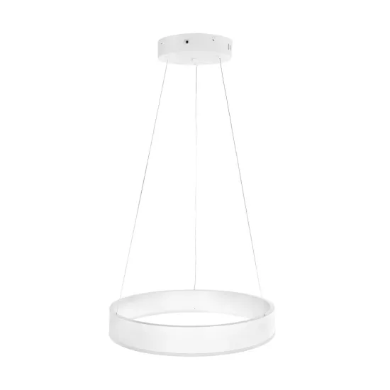 VENOM 61174 Μοντέρνο Κρεμαστό Φωτιστικό Οροφής LED 30W 3513lm 120° AC 220-240V IP20 Ρυθμιζόμενο Λευκό CCT με Χειριστήριο από 2700K έως 6000K Dimmable - Lumileds SMD Chip - Λευκό Ματ - Μ40 x Π40 x Υ6.5cm - 3 Χρόνια Εγγύηση