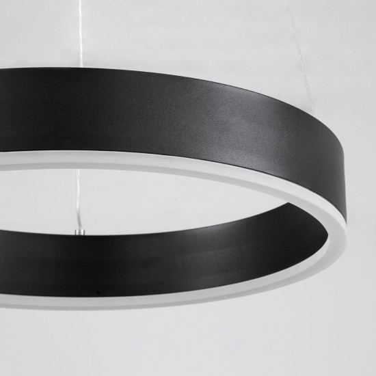 VENOM 61176 Κρεμαστό Φωτιστικό Δαχτυλίδι-Κύκλος LED CCT 45W 5269lm 120° AC 220-240V - Εναλλαγή Φωτισμού μέσω Τηλεχειριστηρίου All In One Ψυχρό 6000K+Φυσικό 4500K+Θερμό 2700K Dimmable Φ60cm - Μαύρο - 3 Years Warranty VENOM 61176 Κρεμαστό Φωτιστικό Δαχτυλίδι-Κύκλος LED CCT 45W 5269lm 120° AC 220-240V - Εναλλαγή Φωτισμού μέσω Τηλεχειριστηρίου All In One Ψυχρό 6000K+Φυσικό 4500K+Θερμό 2700K Dimmable Φ60cm - Μαύρο - 3 Years Warranty