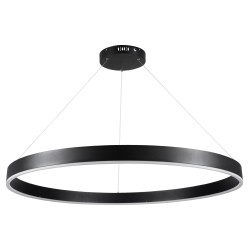 VENOM 61182 Μοντέρνο Κρεμαστό Φωτιστικό Οροφής LED 75W 8818lm 120° AC 220-240V IP20 Ρυθμιζόμενο Λευκό CCT με Χειριστήριο από 2700K έως 6000K Dimmable - Lumileds SMD Chip - Μαύρο Ματ - Μ100 x Π100 x Υ6.5cm - 3 Χρόνια Εγγύηση
