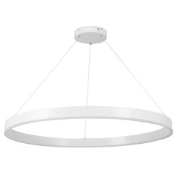 VENOM 61183 Μοντέρνο Κρεμαστό Φωτιστικό Οροφής LED 75W 8818lm 120° AC 220-240V IP20 Ρυθμιζόμενο Λευκό CCT με Χειριστήριο από 2700K έως 6000K Dimmable - Lumileds SMD Chip - Λευκό Ματ - Μ100 x Π100 x Υ6.5cm - 3 Χρόνια Εγγύηση