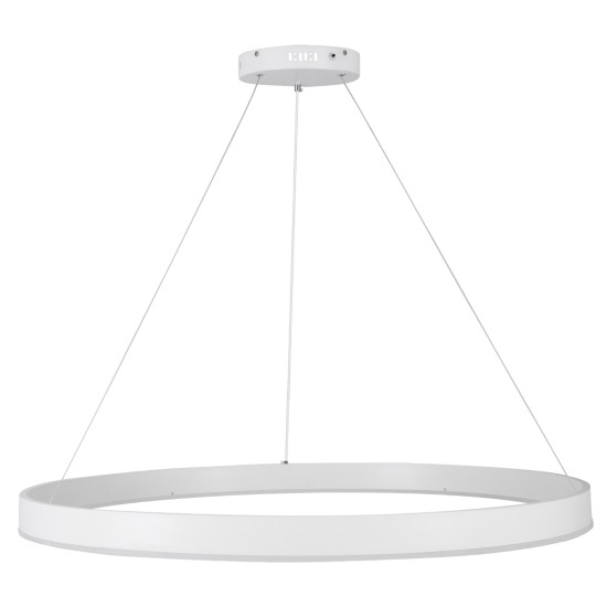 VENOM 61183 Μοντέρνο Κρεμαστό Φωτιστικό Οροφής LED 75W 8818lm 120° AC 220-240V IP20 Ρυθμιζόμενο Λευκό CCT με Χειριστήριο από 2700K έως 6000K Dimmable - Lumileds SMD Chip - Λευκό Ματ - Μ100 x Π100 x Υ6.5cm - 3 Χρόνια Εγγύηση