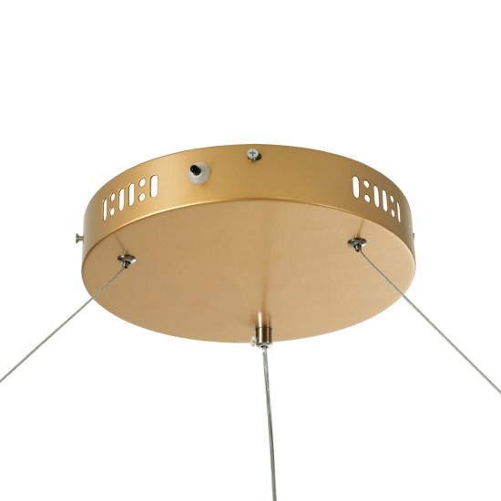 VENOM 61184 Κρεμαστό Φωτιστικό Δαχτυλίδι-Κύκλος LED CCT 75W 8818lm 120° AC 220-240V - Εναλλαγή Φωτισμού μέσω Τηλεχειριστηρίου All In One Ψυχρό 6000K+Φυσικό 4500K+Θερμό 2700K Dimmable Φ100cm - Χρυσό Βούρτσας - 3 Years Warranty VENOM 61184 Κρεμαστό Φωτιστικό Δαχτυλίδι-Κύκλος LED CCT 75W 8818lm 120° AC 220-240V - Εναλλαγή Φωτισμού μέσω Τηλεχειριστηρίου All In One Ψυχρό 6000K+Φυσικό 4500K+Θερμό 2700K Dimmable Φ100cm - Χρυσό Βούρτσας - 3 Years Warranty