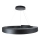 RA 61196 Κρεμαστό Φωτιστικό Δαχτυλίδι-Κύκλος LED CCT 75W 8250lm 120° AC 220-240V - Εναλλαγή Φωτισμού μέσω Τηλεχειριστηρίου All In One Ψυχρό 6000k+Φυσικό 4500k+Θερμό 2700k Dimmable Φ80cm - Μαύρο - 3 Years Warranty RA 61196 Κρεμαστό Φωτιστικό Δαχτυλίδι-Κύκλος LED CCT 75W 8250lm 120° AC 220-240V - Εναλλαγή Φωτισμού μέσω Τηλεχειριστηρίου All In One Ψυχρό 6000k+Φυσικό 4500k+Θερμό 2700k Dimmable Φ80cm - Μαύρο - 3 Years Warranty