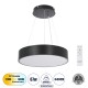 BURTON 61200-P Κρεμαστή Πλαφονιέρα Οροφής LED CCT 67W 7370lm 120° AC 220-240V - Εναλλαγή Φωτισμού μέσω Τηλεχειριστηρίου All In One Ψυχρό 6000k+Φυσικό 4500k+Θερμό 2700k Dimmable Φ40cm - Μαύρο - 3 Years Warranty