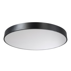 BURTON 61204-S Μοντέρνο Φωτιστικό Οροφής LED 100W 11020lm 120° AC 220-240V IP20 Ρυθμιζόμενο Λευκό CCT με Χειριστήριο από 2700K έως 6000K Dimmable - Lumileds SMD Chip - Μαύρο Ματ - Μ80 x Π80 x Υ8cm - 3 Χρόνια Εγγύηση
