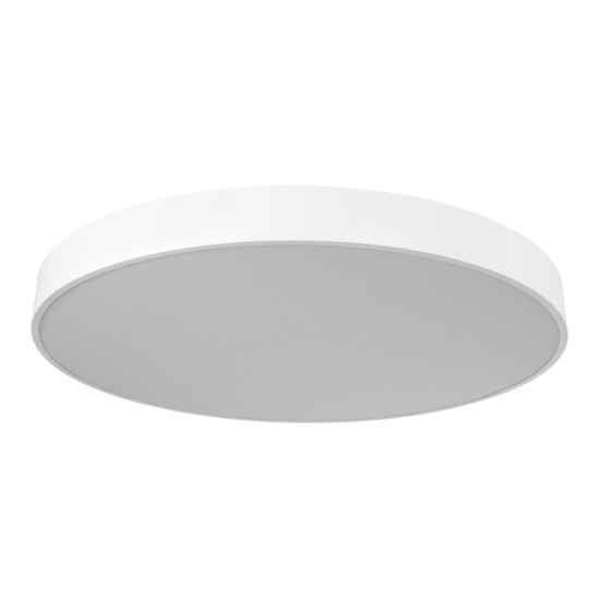 BURTON 61205-S Πλαφονιέρα Οροφής LED CCT 100W 11020lm 120° AC 220-240V - Εναλλαγή Φωτισμού μέσω Τηλεχειριστηρίου All In One Ψυχρό 6000k+Φυσικό 4500k+Θερμό 2700k Dimmable Φ80cm - Λευκό - 3 Years Warranty