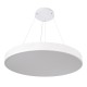 BURTON 61205-S Μοντέρνο Φωτιστικό Οροφής LED 100W 11020lm 120° AC 220-240V IP20 Ρυθμιζόμενο Λευκό CCT με Χειριστήριο από 2700K έως 6000K Dimmable - Lumileds SMD Chip - Λευκό Ματ - Μ80 x Π80 x Υ8cm - 3 Χρόνια Εγγύηση