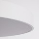 BURTON 61205 Μοντέρνο Κρεμαστό Φωτιστικό Οροφής LED 100W 11020lm 120° AC 220-240V IP20 Ρυθμιζόμενο Λευκό CCT με Χειριστήριο από 2700K έως 6000K Dimmable - Lumileds SMD Chip - Λευκό Ματ - Μ80 x Π80 x Υ8cm - 3 Χρόνια Εγγύηση