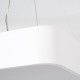KAMALA 61207-S Μοντέρνο Φωτιστικό Οροφής LED 67W 7370lm 120° AC 220-240V IP20 Ρυθμιζόμενο Λευκό CCT με Χειριστήριο από 2700K έως 6000K Dimmable - Lumileds SMD Chip - Λευκό Ματ - Μ40 x Π40 x Υ8cm - 3 Χρόνια Εγγύηση