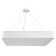 KAMALA 61209 Μοντέρνο Κρεμαστό Φωτιστικό Οροφής LED 75W 8625lm 120° AC 220-240V IP20 Ρυθμιζόμενο Λευκό CCT με Χειριστήριο από 2700K έως 6000K Dimmable - Lumileds SMD Chip - Λευκό Ματ - Μ60 x Π60 x Υ8cm - 3 Χρόνια Εγγύηση