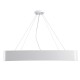 KAMALA 61209 Μοντέρνο Κρεμαστό Φωτιστικό Οροφής LED 75W 8625lm 120° AC 220-240V IP20 Ρυθμιζόμενο Λευκό CCT με Χειριστήριο από 2700K έως 6000K Dimmable - Lumileds SMD Chip - Λευκό Ματ - Μ60 x Π60 x Υ8cm - 3 Χρόνια Εγγύηση