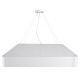 KAMALA 61209 Μοντέρνο Κρεμαστό Φωτιστικό Οροφής LED 75W 8625lm 120° AC 220-240V IP20 Ρυθμιζόμενο Λευκό CCT με Χειριστήριο από 2700K έως 6000K Dimmable - Lumileds SMD Chip - Λευκό Ματ - Μ60 x Π60 x Υ8cm - 3 Χρόνια Εγγύηση