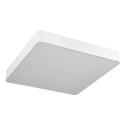 KAMALA 61209-S Μοντέρνο Φωτιστικό Οροφής LED 75W 8625lm 120° AC 220-240V IP20 Ρυθμιζόμενο Λευκό CCT με Χειριστήριο από 2700K έως 6000K Dimmable - Lumileds SMD Chip - Λευκό Ματ - Μ60 x Π60 x Υ8cm - 3 Χρόνια Εγγύηση