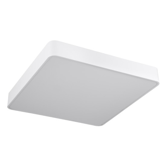 KAMALA 61209-S Μοντέρνο Φωτιστικό Οροφής LED 75W 8625lm 120° AC 220-240V IP20 Ρυθμιζόμενο Λευκό CCT με Χειριστήριο από 2700K έως 6000K Dimmable - Lumileds SMD Chip - Λευκό Ματ - Μ60 x Π60 x Υ8cm - 3 Χρόνια Εγγύηση