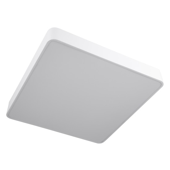 KAMALA 61209-S Μοντέρνο Φωτιστικό Οροφής LED 75W 8625lm 120° AC 220-240V IP20 Ρυθμιζόμενο Λευκό CCT με Χειριστήριο από 2700K έως 6000K Dimmable - Lumileds SMD Chip - Λευκό Ματ - Μ60 x Π60 x Υ8cm - 3 Χρόνια Εγγύηση