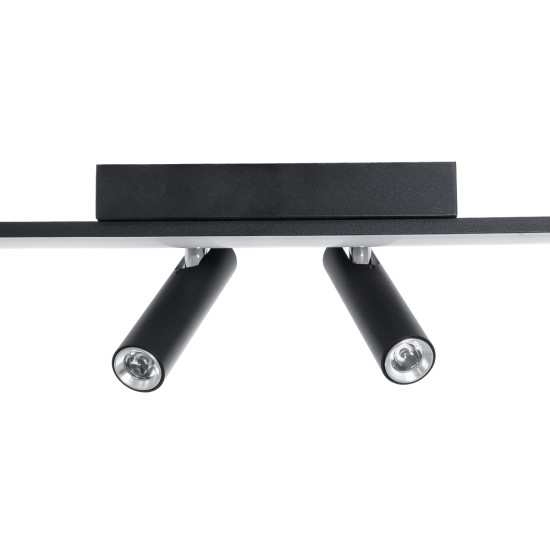BARETTI 61226 Φωτιστικό Οροφής Linear Design LED CCT με Κινούμενα Σποτ LED Downlight 24W 2688lm 160° & 45° AC 220-240V IP20 - Εναλλαγή Φωτισμού μέσω Διακόπτη On/Off All In One Ψυχρό 6000k+Φυσικό 4500k+Θερμό 2700k - Μ80 x Π5.5 x Υ5 cm - Μαύρο - 3 Χρόν BARETTI 61226 Φωτιστικό Οροφής Linear Design LED CCT με Κινούμενα Σποτ LED Downlight 24W 2688lm 160° & 45° AC 220-240V IP20 - Εναλλαγή Φωτισμού μέσω Διακόπτη On/Off All In One Ψυχρό 6000k+Φυσικό 4500k+Θερμό 2700k - Μ80 x Π5.5 x Υ5 cm - Μαύρο - 3 Χρόν