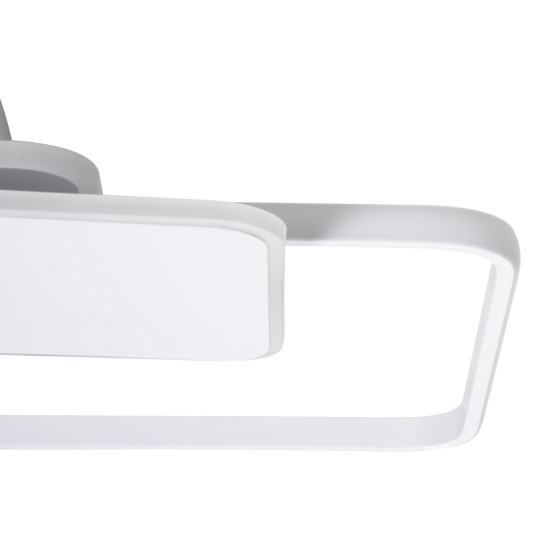 SQUARO 61232 Φωτιστικό Οροφής Δαχτυλίδι-Κύκλος LED CCT 75W 8400lm 360° AC 220-240V - Εναλλαγή Φωτισμού μέσω Τηλεχειριστηρίου All In One Ψυχρό 6000k+Φυσικό 4500k+Θερμό 2700k Dimmable Μ48.5 x Π51 x Υ9cm - Λευκό - 3 Years Warranty SQUARO 61232 Φωτιστικό Οροφής Δαχτυλίδι-Κύκλος LED CCT 75W 8400lm 360° AC 220-240V - Εναλλαγή Φωτισμού μέσω Τηλεχειριστηρίου All In One Ψυχρό 6000k+Φυσικό 4500k+Θερμό 2700k Dimmable Μ48.5 x Π51 x Υ9cm - Λευκό - 3 Years Warranty