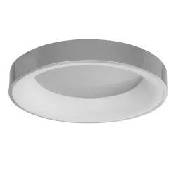 SALEM 61234 Μοντέρνο Φωτιστικό Οροφής LED 75W 8625lm 120° AC 220-240V IP20 Ρυθμιζόμενο Λευκό CCT με Χειριστήριο από 2700K έως 6000K Dimmable - Lumileds SMD Chip - Γκρι - Μ45 x Π45 x Υ8.5cm - 3 Χρόνια Εγγύηση