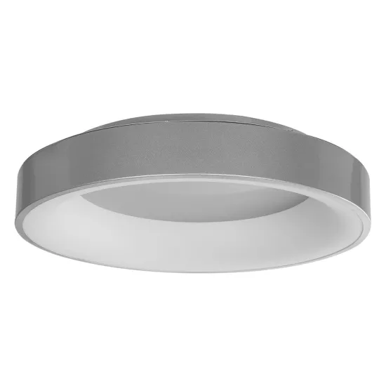 SALEM 61234 Μοντέρνο Φωτιστικό Οροφής LED 75W 8625lm 120° AC 220-240V IP20 Ρυθμιζόμενο Λευκό CCT με Χειριστήριο από 2700K έως 6000K Dimmable - Lumileds SMD Chip - Γκρι - Μ45 x Π45 x Υ8.5cm - 3 Χρόνια Εγγύηση