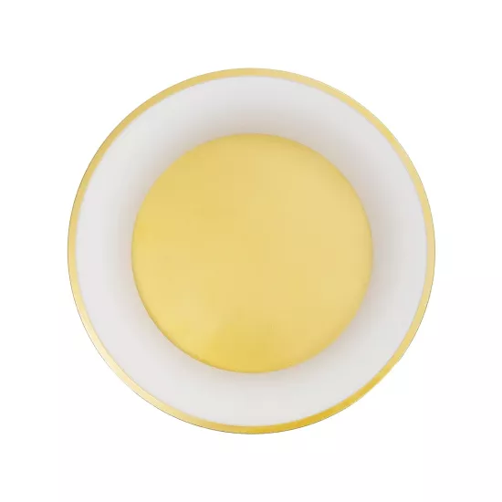 SALEM 61235 Μοντέρνο Φωτιστικό Οροφής LED 75W 8625lm 120° AC 220-240V IP20 Ρυθμιζόμενο Λευκό CCT με Χειριστήριο από 2700K έως 6000K Dimmable - Lumileds SMD Chip - Χρυσό - Μ45 x Π45 x Υ9.5cm - 3 Χρόνια Εγγύηση