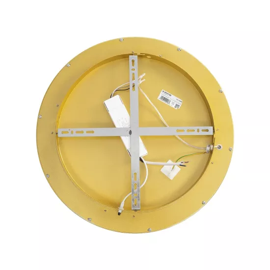 SALEM 61235 Μοντέρνο Φωτιστικό Οροφής LED 75W 8625lm 120° AC 220-240V IP20 Ρυθμιζόμενο Λευκό CCT με Χειριστήριο από 2700K έως 6000K Dimmable - Lumileds SMD Chip - Χρυσό - Μ45 x Π45 x Υ9.5cm - 3 Χρόνια Εγγύηση