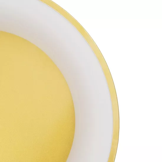 SALEM 61235 Μοντέρνο Φωτιστικό Οροφής LED 75W 8625lm 120° AC 220-240V IP20 Ρυθμιζόμενο Λευκό CCT με Χειριστήριο από 2700K έως 6000K Dimmable - Lumileds SMD Chip - Χρυσό - Μ45 x Π45 x Υ9.5cm - 3 Χρόνια Εγγύηση