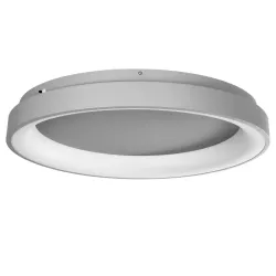 SALEM 61238 Μοντέρνο Φωτιστικό Οροφής LED 105W 12075lm 120° AC 220-240V IP20 Ρυθμιζόμενο Λευκό CCT με Χειριστήριο από 2700K έως 6000K Dimmable - Lumileds SMD Chip - Γκρι - Μ60 x Π60 x Υ9.5cm - 3 Χρόνια Εγγύηση