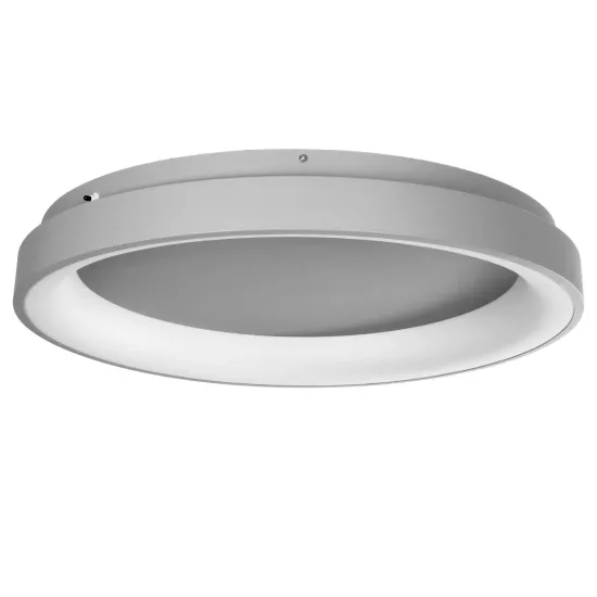 SALEM 61238 Μοντέρνο Φωτιστικό Οροφής LED 105W 12075lm 120° AC 220-240V IP20 Ρυθμιζόμενο Λευκό CCT με Χειριστήριο από 2700K έως 6000K Dimmable - Lumileds SMD Chip - Γκρι - Μ60 x Π60 x Υ9.5cm - 3 Χρόνια Εγγύηση