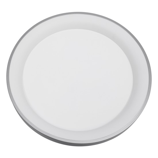SALEM 61238 Πλαφονιέρα Οροφής Δαχτυλίδι-Κύκλος LED CCT 105W 12075lm 120° AC 220-240V - Εναλλαγή Φωτισμού μέσω Τηλεχειριστηρίου All In One Ψυχρό 6000k+Φυσικό 4500k+Θερμό 2700k Dimmable Φ60cm - Ασημί - 3 Years Warranty SALEM 61238 Πλαφονιέρα Οροφής Δαχτυλίδι-Κύκλος LED CCT 105W 12075lm 120° AC 220-240V - Εναλλαγή Φωτισμού μέσω Τηλεχειριστηρίου All In One Ψυχρό 6000k+Φυσικό 4500k+Θερμό 2700k Dimmable Φ60cm - Ασημί - 3 Years Warranty