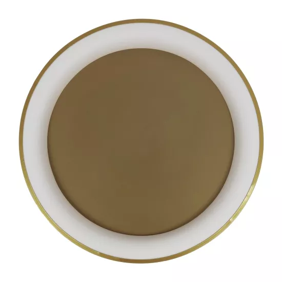 SALEM 61239 Μοντέρνο Φωτιστικό Οροφής LED 105W 12075lm 120° AC 220-240V IP20 Ρυθμιζόμενο Λευκό CCT με Χειριστήριο από 2700K έως 6000K Dimmable - Lumileds SMD Chip - Χρυσό - Μ60 x Π60 x Υ9.5cm - 3 Χρόνια Εγγύηση